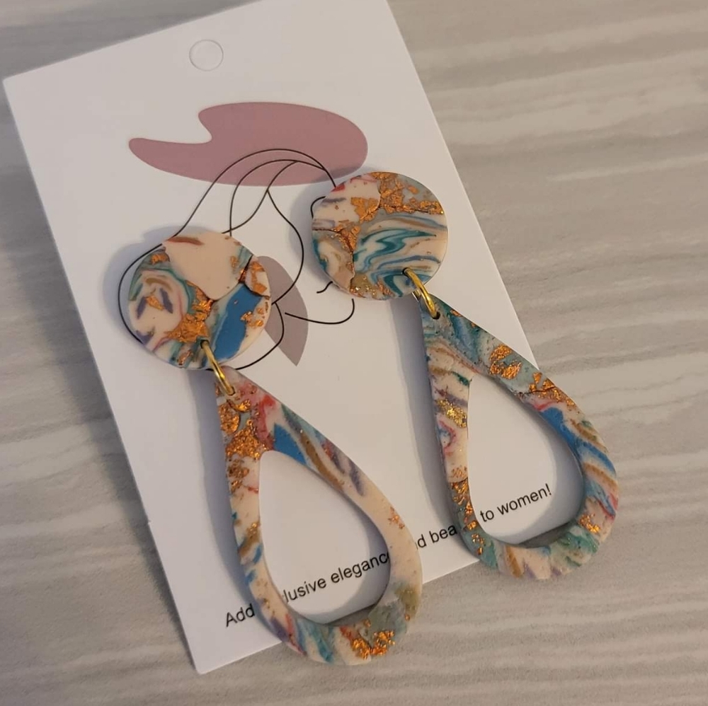 Polymer clay earrings